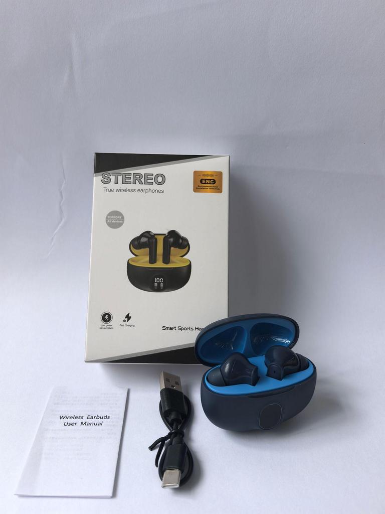 New 895b Bluetooth Earbuds: Digital Display, High-Fidelity Sound, In-Ear TWS for Gaming, Sports, and Business
