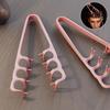 2Pcs Different Volumizing Wide Tooth Hair Styling Comb Curling Tools Fluffy Texture Korea Style Seam Covering Bangs Hair Combs