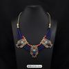Tibetan Vintage Exotic Bohemian Necklace Nepalese Clavicle Chain Pendant Forehead Ornament Female