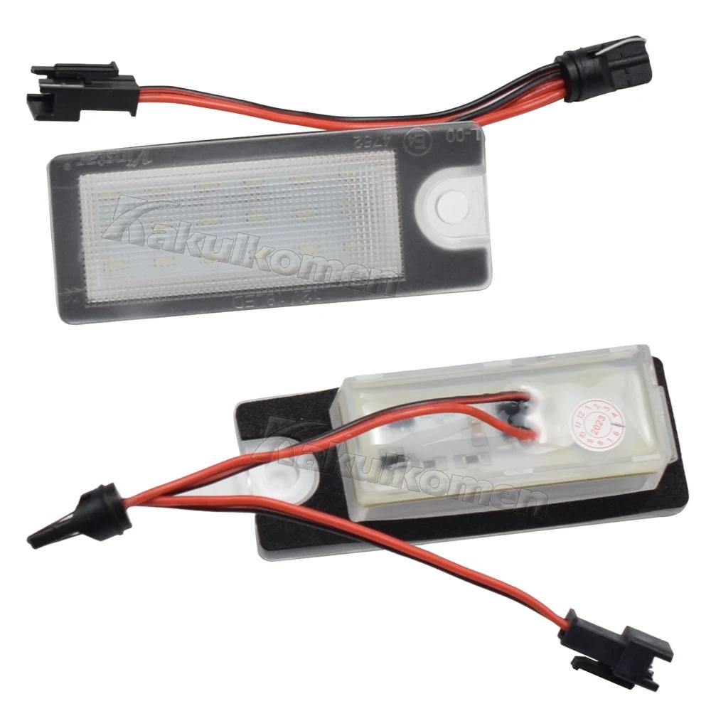 

2 шт. Белые светодиодные лампы 3528-SMD для подсветки номерного знака автомобиля для Volvo V70 2001-2007 XC70 XC 70 90 S60 S80 без ошибок