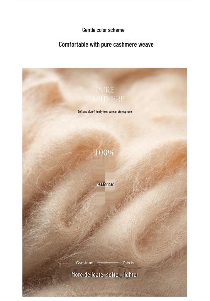 Women's 100% Cashmere Brushed V-Neck Vest Top - Autumn/Winter Layering Essential