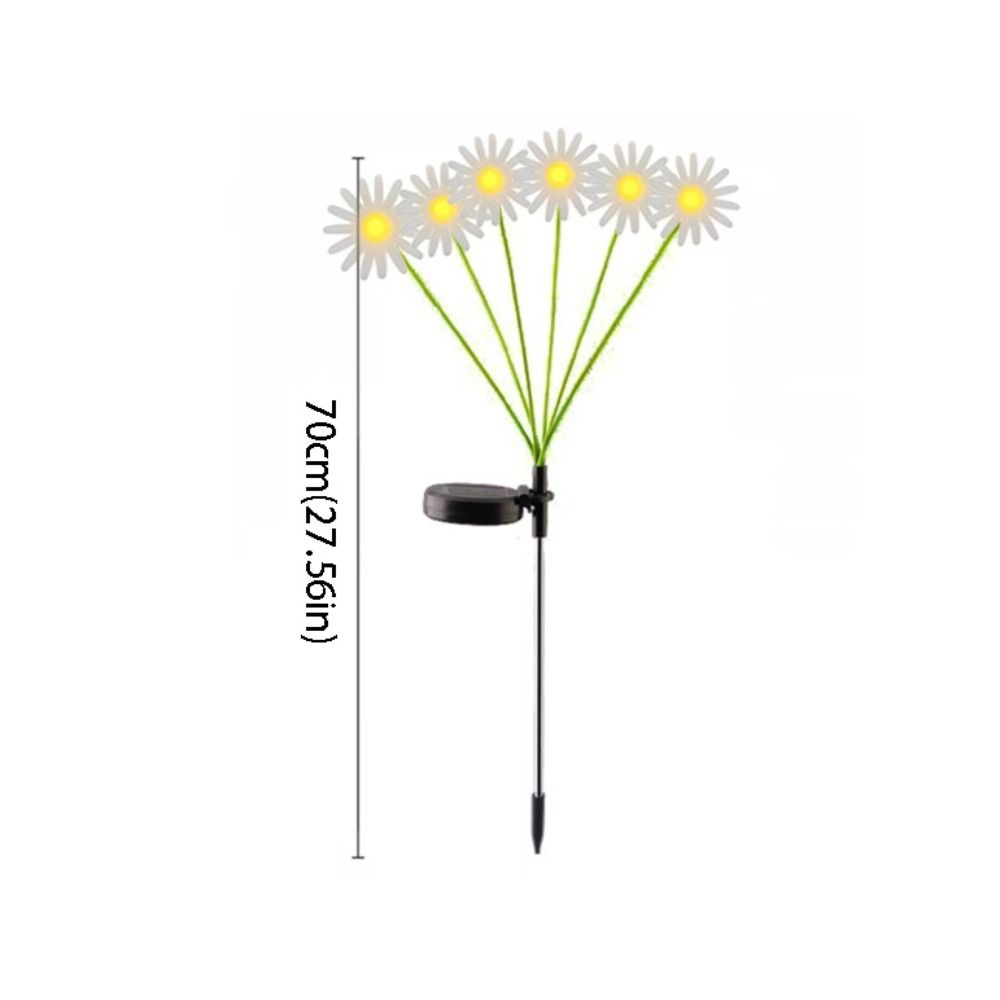 LED Solar Lamp Solar Daisy Lights Simulation Flower 6/8/10 LED Solar Landscape Lights Solar Powered Ground Plug