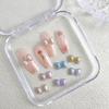 30 Pcs/Bag Luminous Super Flash 3D Bow Nail Art Jewelry Cute Bow Nails Decoration  Design Diy Resin Nails Art Accessories