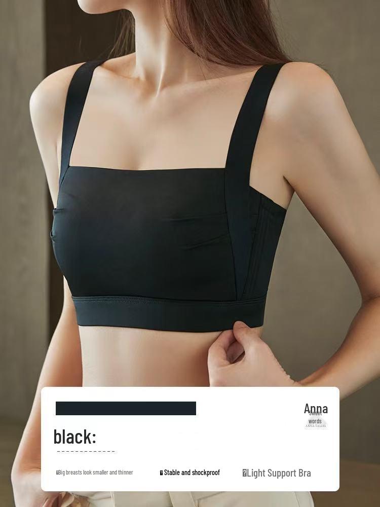 Wirefree Sports Bra for Large Busts - Minimizing, Anti-Sagging, Side Support, Thin Back Smoothing