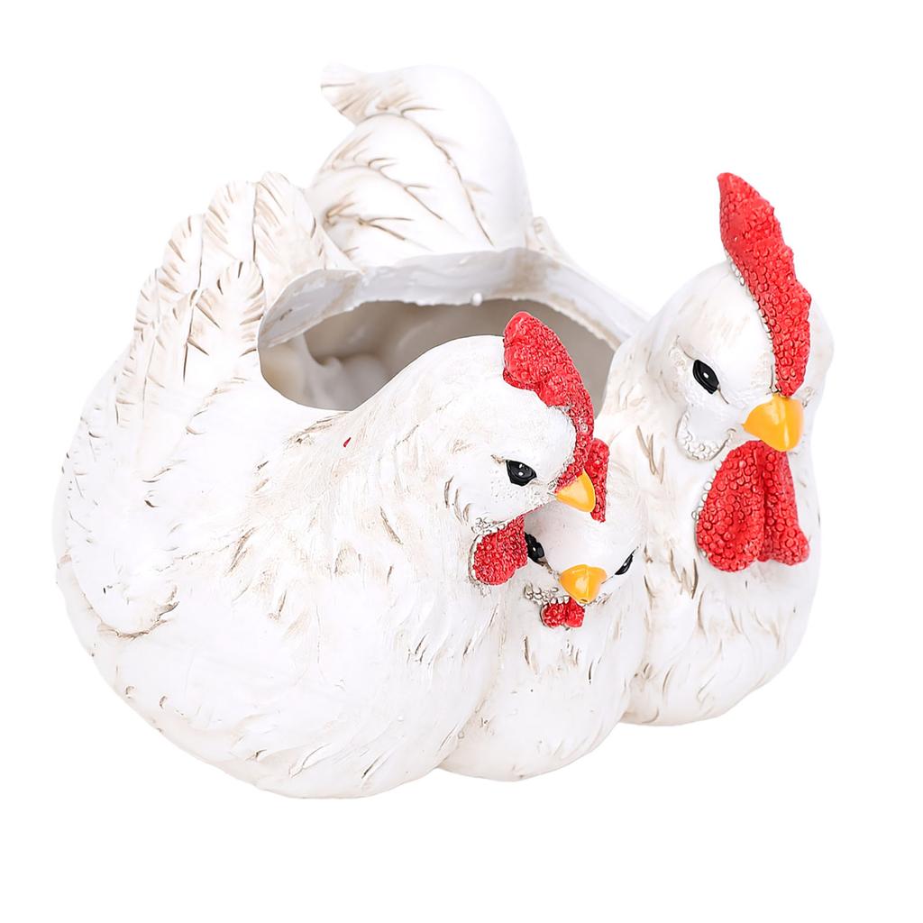 Chicken Statue Sculpture Resin Rural   Rooster Chicken Figurine Decoration for Yard Garden