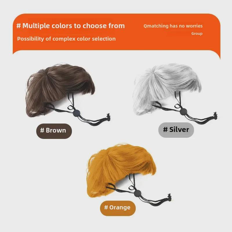 Pelucas para Mascotas con Flequillos y Bobs: Tocado divertido para gatos y perros, perfecto para fiestas y disfraces