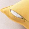 Chinese Style Fine Linen Sofa Back Cushion – Solid Wood Living Room Decor Pillow, Imitation Cotton Linen, High-End Bed Backrest.