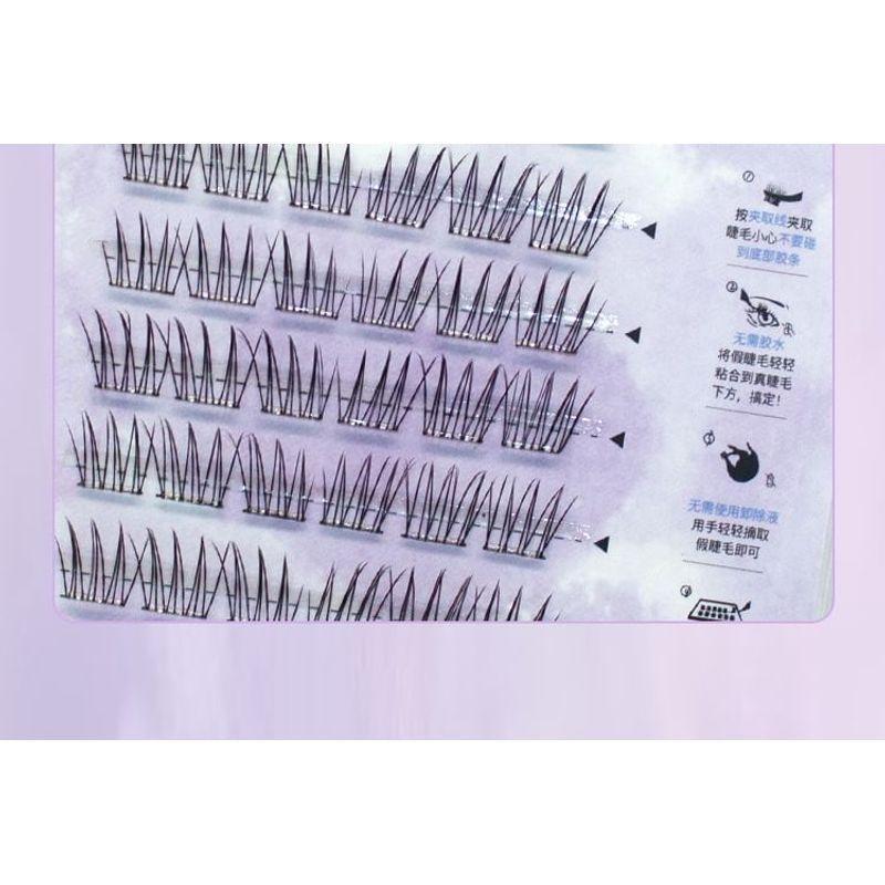 LuxeFlutter - Natural Wispy Cluster Glue-Free False Eyelashes