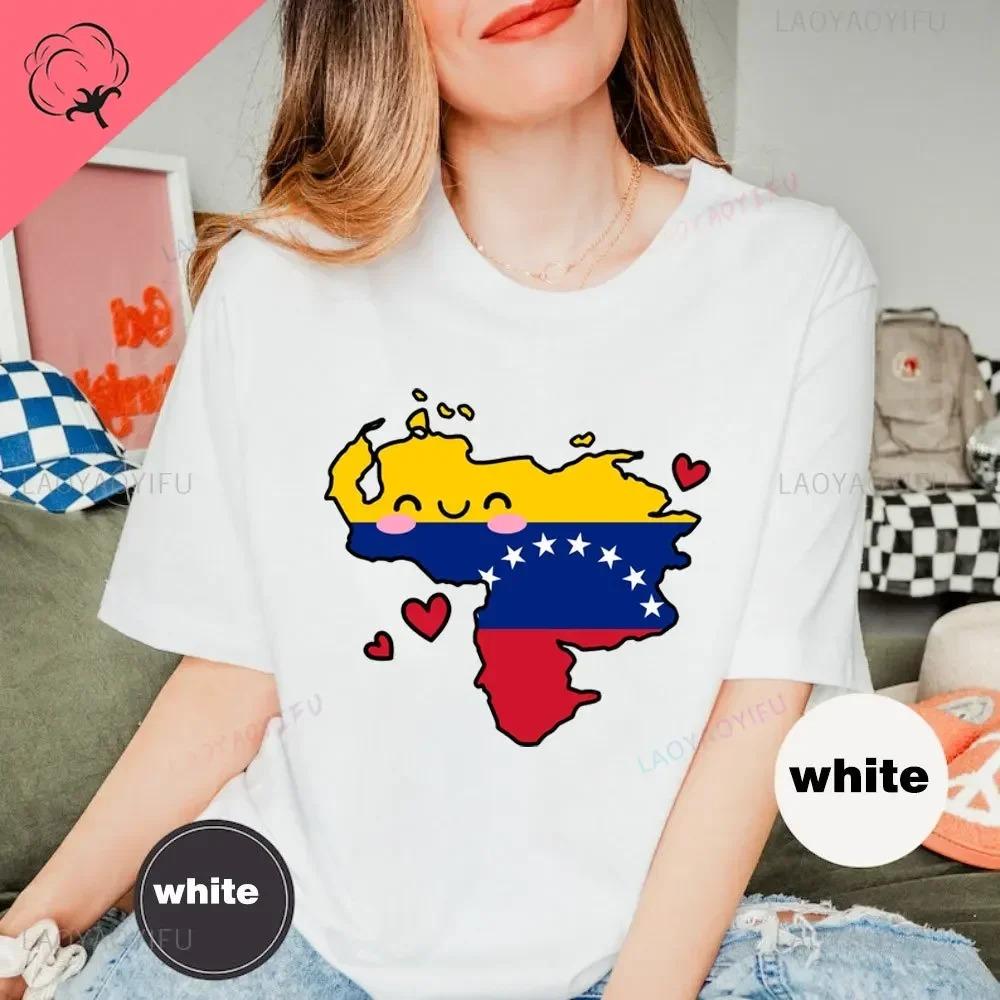 Venezuela Women T-Shirt Proud Venezuelan Venezuela Flag Unisex Streetwear High Quality Crew Neck Tshirt Short Sleeve Tops