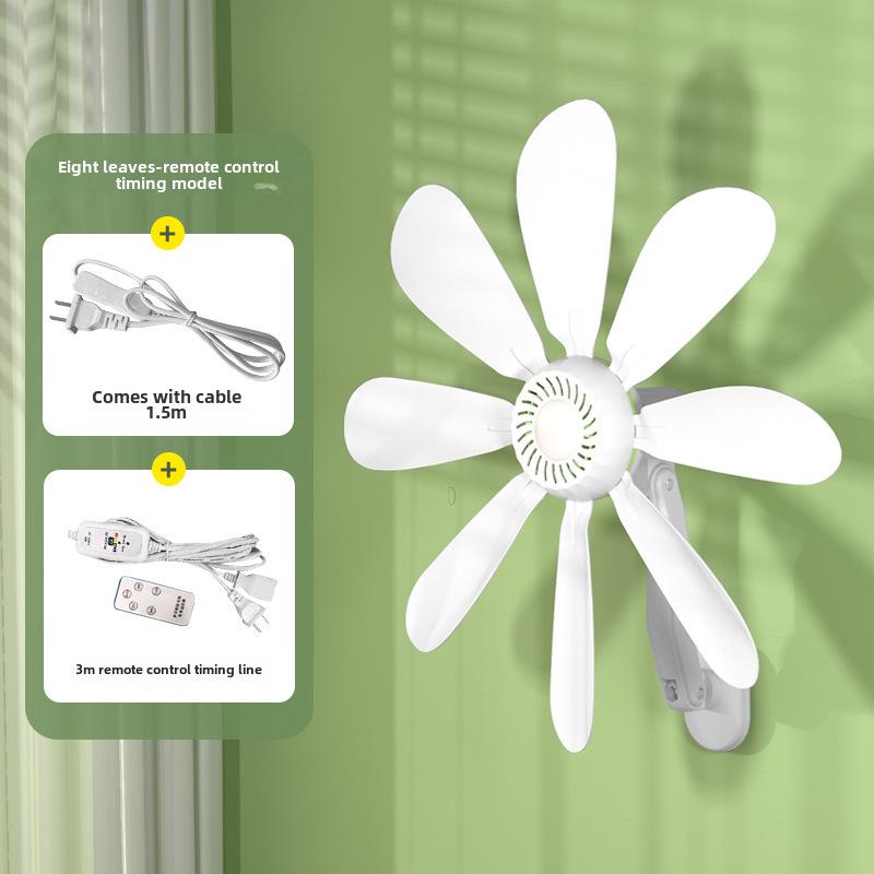Yangzi Wall-Mounted Fan: Small Electric Fan for Home, Dorm, and Kitchen, No Drilling Required