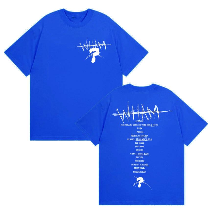 Rapper Lil Baby Wham World Tour 2025 Print T-Shirts Herren Damen Hochwertige Mode Baumwoll-T-shirt Retro Hip Hop Übergroßes T-Shirt