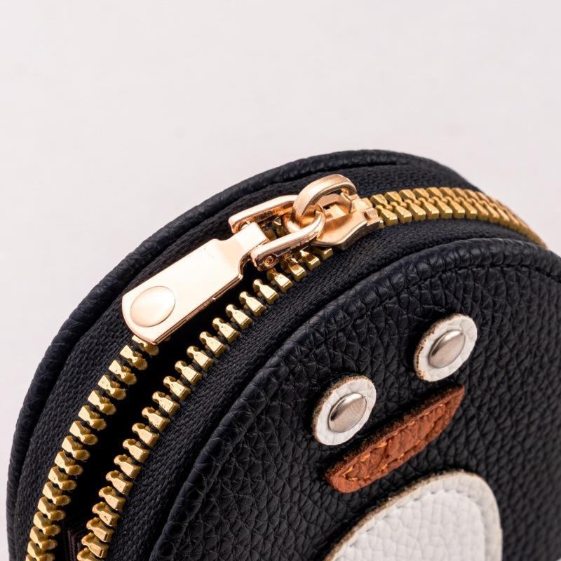 Creative Mengmeng Penguin Degaussing Card Pack Women'S Zipper Multi Bank Card Holder Drivers License Compact