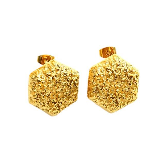 Geometric Retro Hammered Texture Irregular Ear Cuffs: Simple, Fashionable Women's Earrings