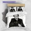 1PC Johnny Hallyday Pattern Bedding Quilt Set Quilt Cover Pillowcase Home Decoration Birthday Gift (1 * Duvet Cover + 2 * Pillowcase, Without Core)