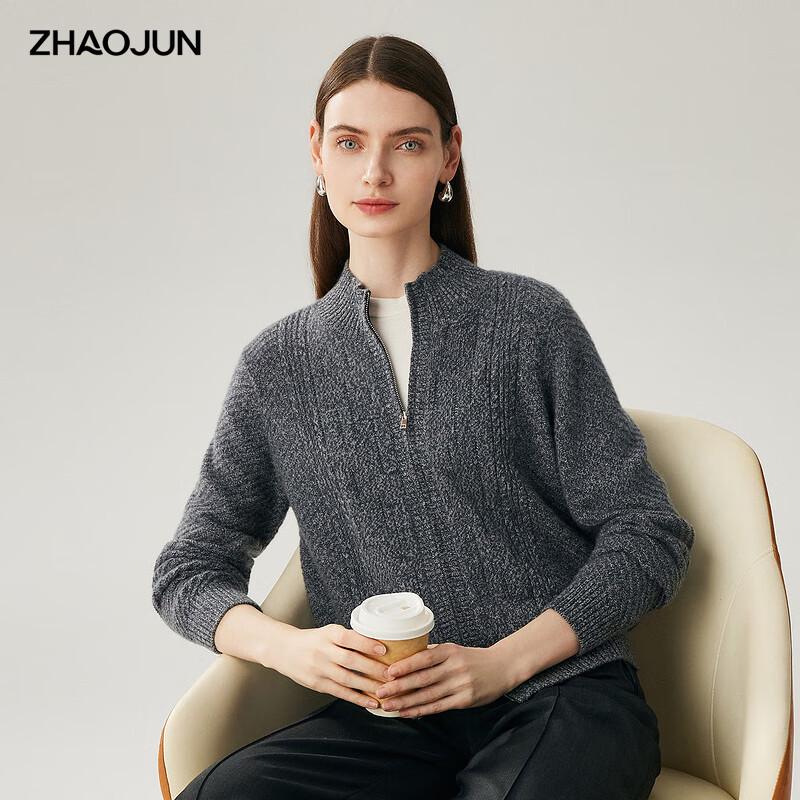 Zhao Jun Women's 100% Cashmere Cable Knit Cardigan