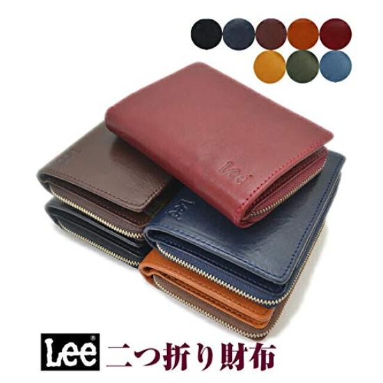 Lee Bifold Vegetable Leather Size M Wallet, [0520266] Red,