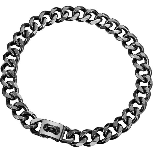 Stainless Steel Dog Chain Collar with Quick Release Buckle, Heavy Duty Anti-Rust Metal Chain Collar for Small Large Medium Dogs, Secure & Durable Dog