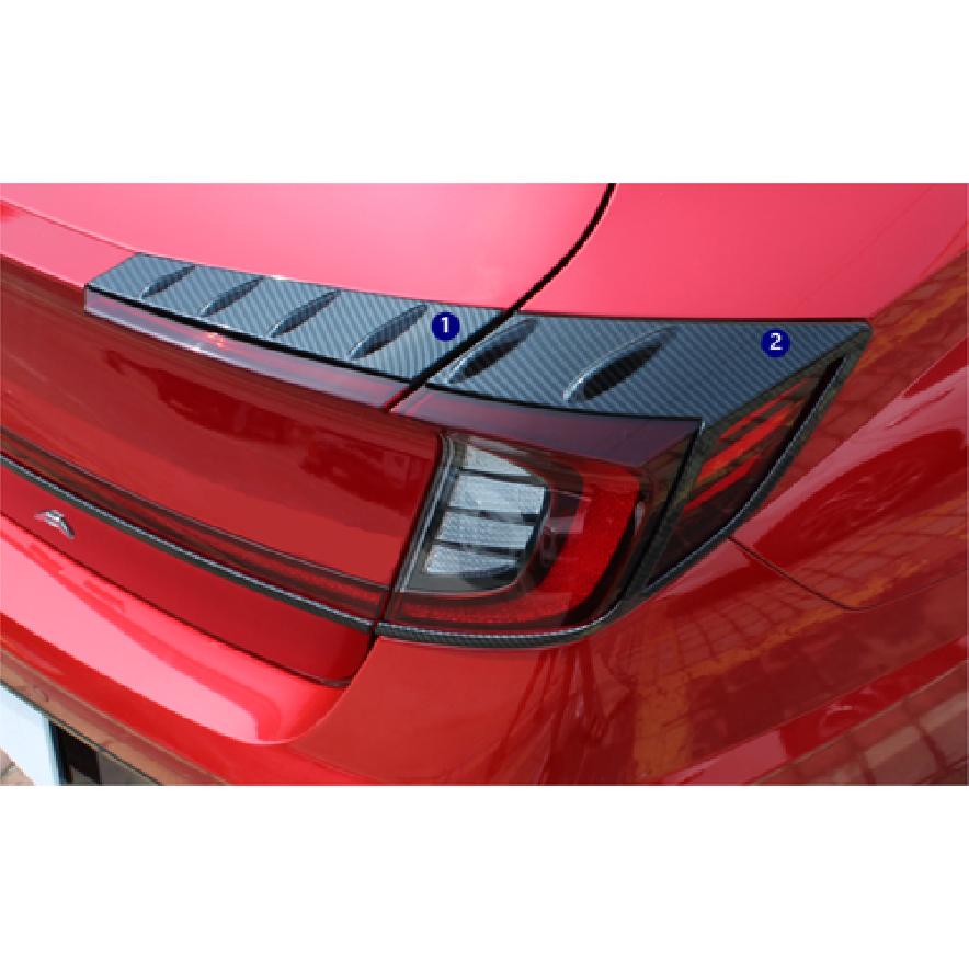 Carbon Fiber Rear Light Taillight Frame Cover Trim For - Hyundai Sonata
