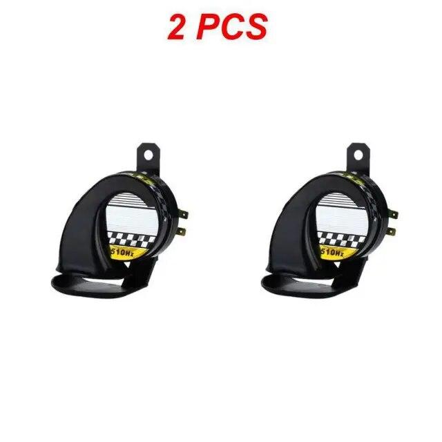 1/2/3PCS Waterproof DC 130db Motorcycle Snail Air Horn Siren Super Loud For Car Truck Motorbike Universal
