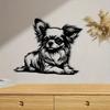 Antique Style Metal Dog Wall Art Forged Iron Sculpture Vintage Home Decor