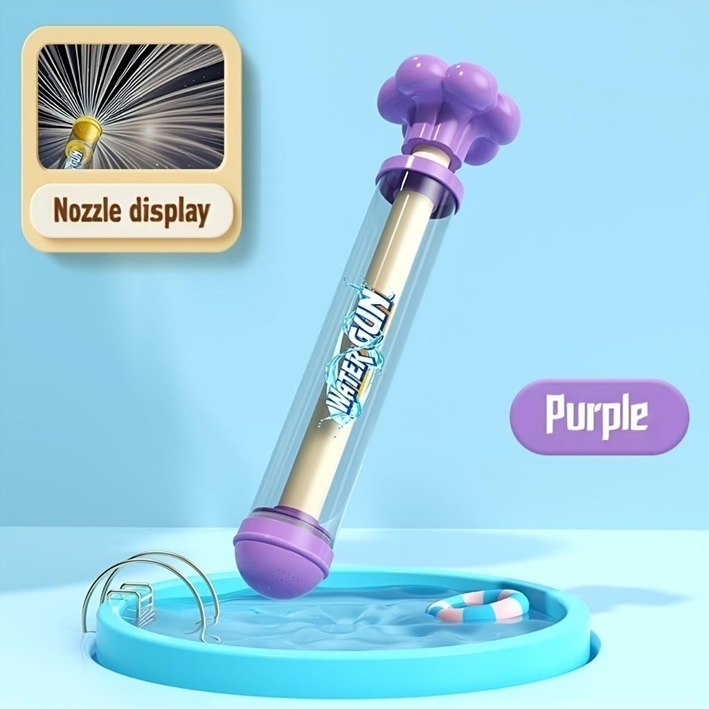 Water Pull-Out Gun Children'S Summer Pool Toy Water Gun With Flower-Shaped Handle Suitable For Swimming Pools Parties Suitable For Couple