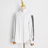2025 Spring Korean Puff Sleeve Pleated Single-Breasted Loose Commuter Women's Shirt