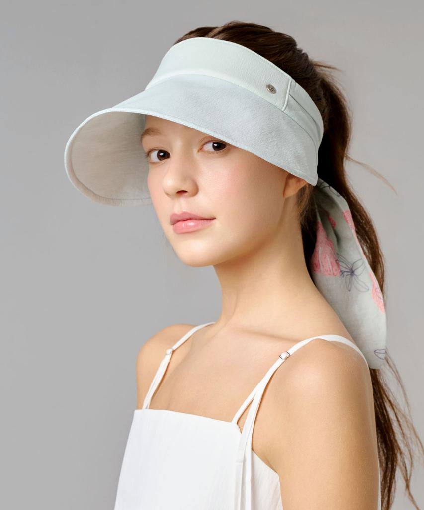 Hwaiteusaenjeu Floral Dual Ribbon Sun Cap Luzia (3 Colors)