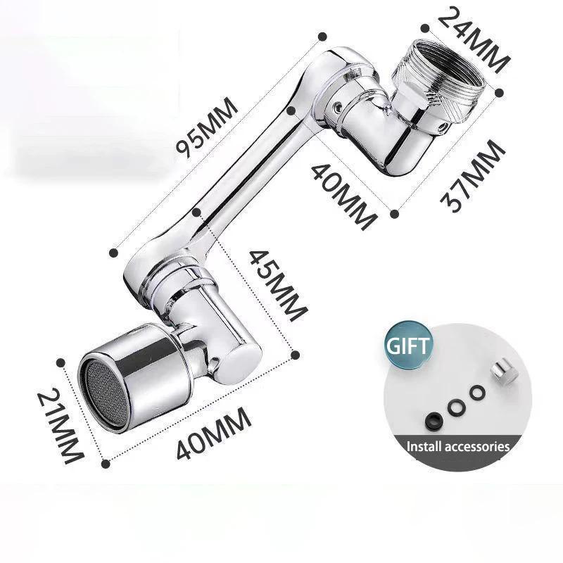 1/2 bathroom essential faucet extender, ABS robotic arm, single-mode, 1080° rotating universal faucet extender
