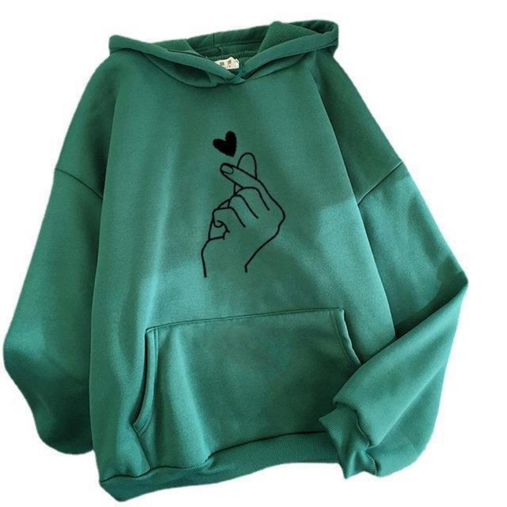 European and American fleece hoodie sweater men's and women's clothing autumn and winter couple tops loose