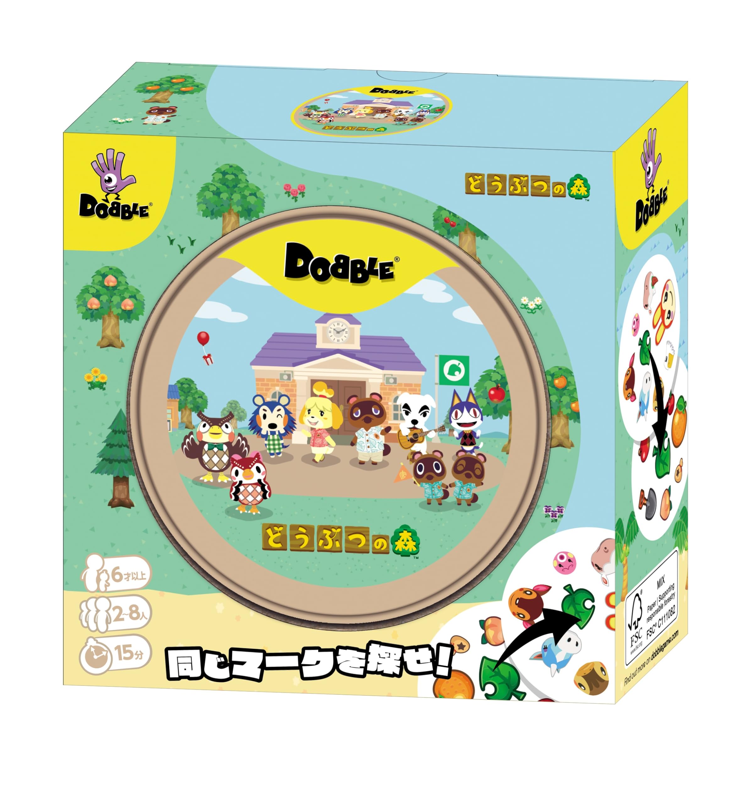 Доббль Animal Crossing 15 возрастов 6 и (2-8 игроков, минут, до)