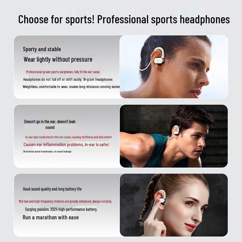 Oaks HM-50 Bone Conduction Bluetooth Sport Headphones