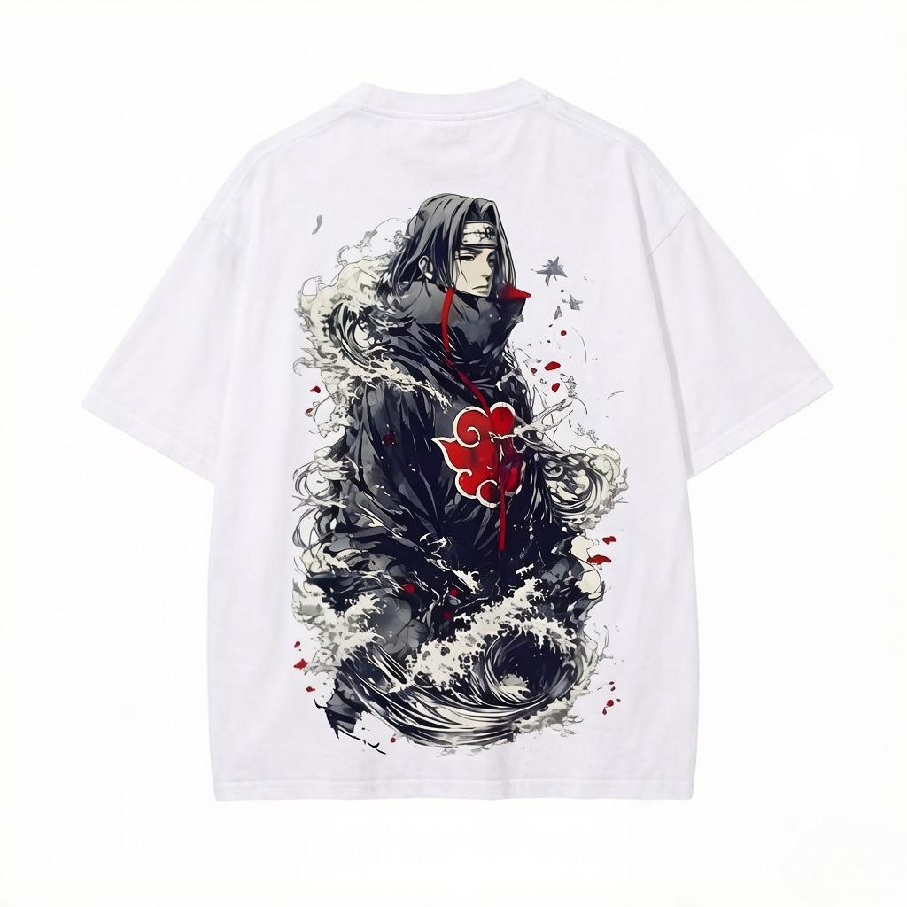 Izuto Uchiha Clan T-shirt Streetwear Classical Style Anime Style Pattern Men's T-shirt Clothing