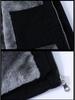 Trendy Mid-Length Men’s Winter Denim Parka with Plus Velvet Hood