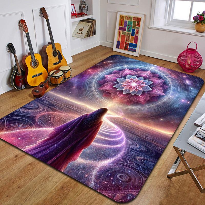 M-Mandala Bohemia Printed Carpet Fashion Yoga Mat Non-Slip Carpet Bedroom Decoration Outdoor Carpet Bedroom Birthday Gift