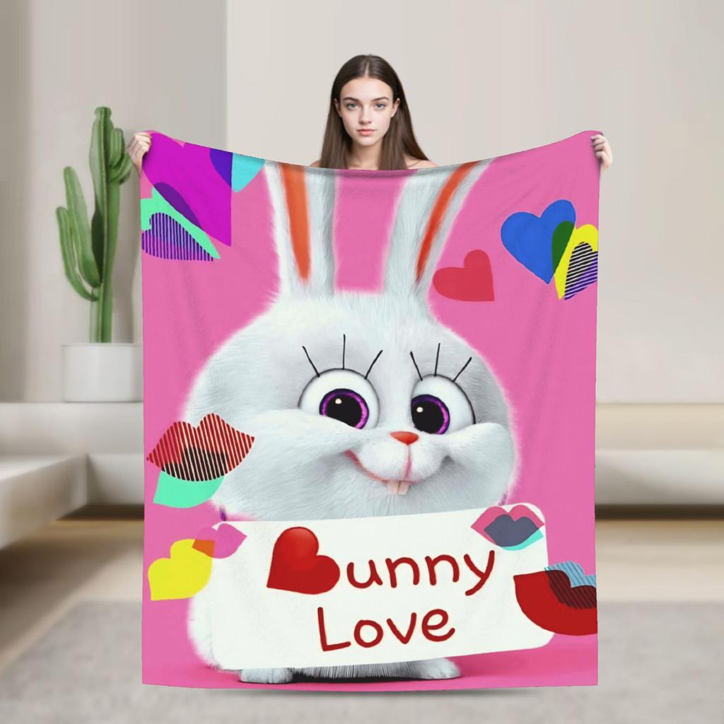 The Secret Life of Pets Flannel Blanket Warm Soft Throw Blanket for Home Decor Travel Funny Bedspread Sofa Bed Cover