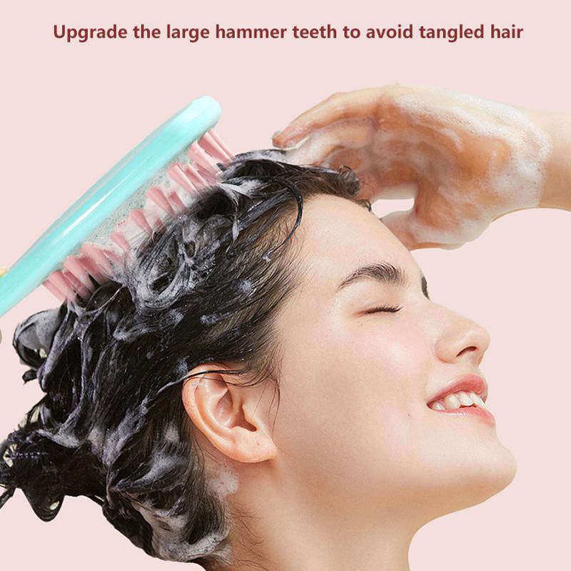 Long Handle Shampoo Brush Silicone Scalp Massage Comb Hair Washing Brush Head Massager Bath Brush Body Scrubber Hair Accessories