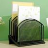 Desk Organizers Vertical File Organizer Metal Rack File Sorter Desktop File Folder Holder Office School Supplies