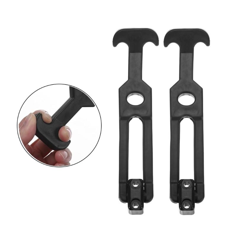 2Pcs T Handle Hasp Rubber Flexible Draw Latches with Screws Shock Absorbing Latches Replacement Toolbox Latches