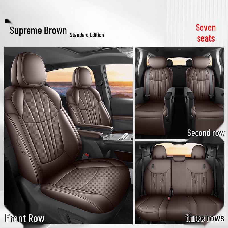 

Toyota Sienna Sai Na Seat Covers: Fully Enclosed Seven-Seater Leather Cushions for 26 Models Toyota Sienna