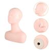 Multi Function Makeup Practice Model, Esthetics Soft Mannequin Head with Shoulders Massage Wig Hat Display Silicone PVC Skin Texture Facial