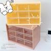 PVC Storage Box 9 Grids Drawer Organizer Box Desktop Drawer Organizer  For Jewelry Cosmetics