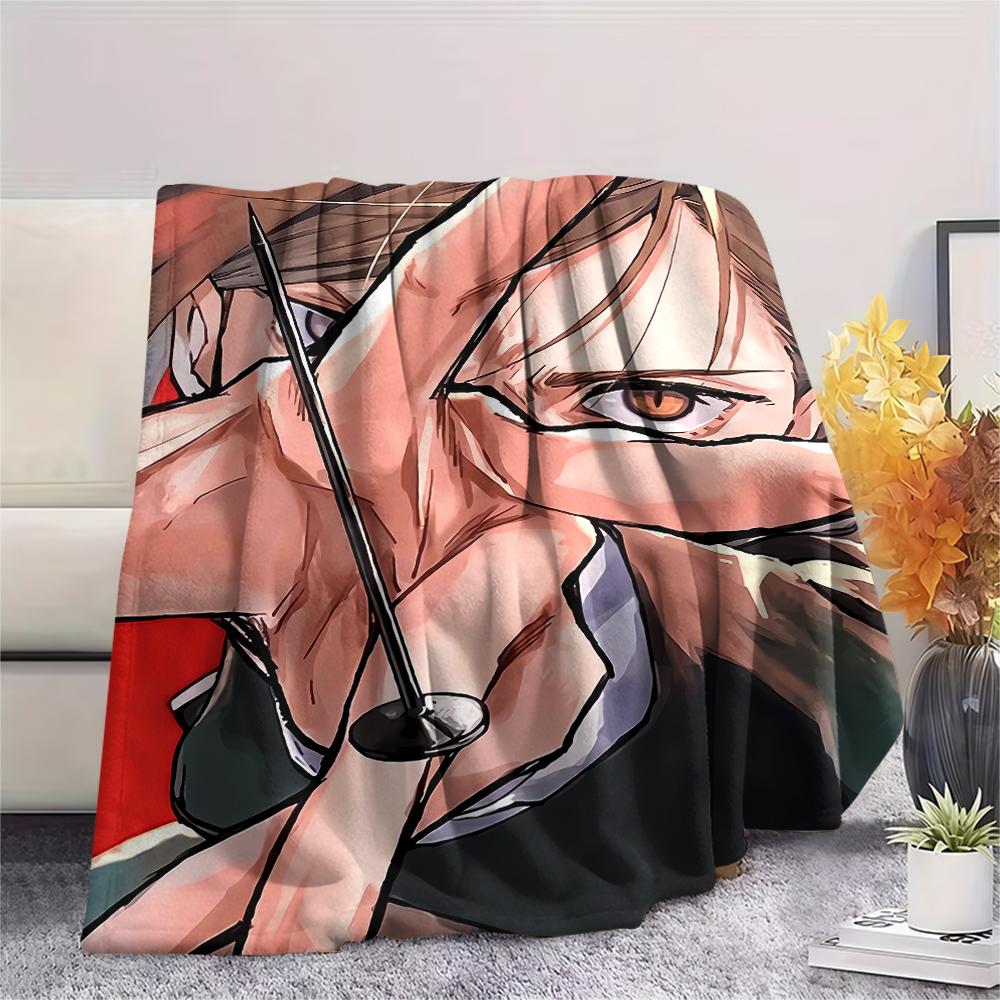 Jujutsu Kaisen Print Flannel Blanket,High quality Comfortable for All Seasons,Home Decor,Warmth and Comfort,Perfect for Christmas Gifts