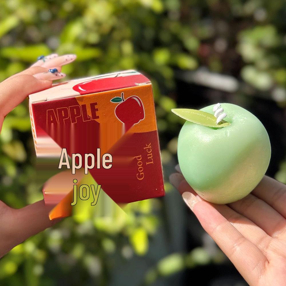 

Apple-Shaped Christmas Scented Candle - Holiday Souvenir Fruit Candle