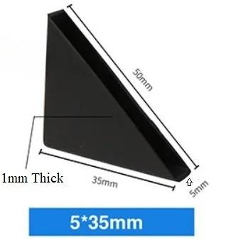 200Pcs Black Plastic Shape Triple Cornered Tile Marble Granite Slab Sheet Panel Glass Corner Protector Cushion Packing