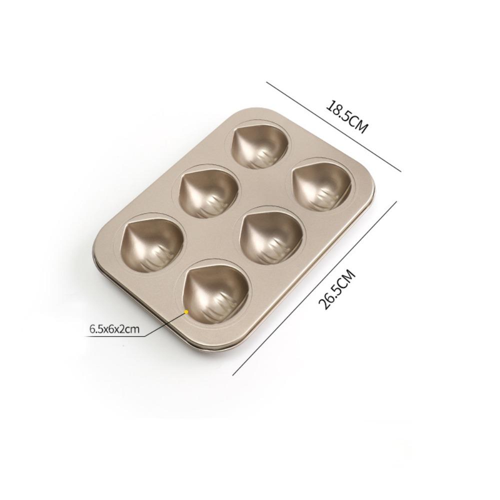 New 6/9/12 Cavity Cake Mold Chestnut Shaped Non-stick Coating Baking Tray Reusable DIY Muffins Moulds Afternoon Tea