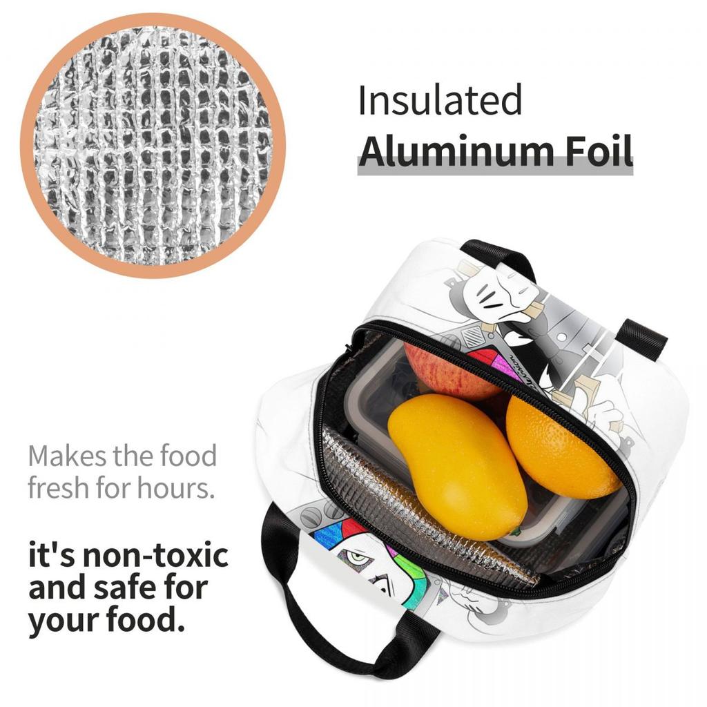 Creative Control (Mr. Puzzles) (Transparent Version) Insulated Lunch Bag for Kids School Cooler Thermal Food Box Lunch Boxes
