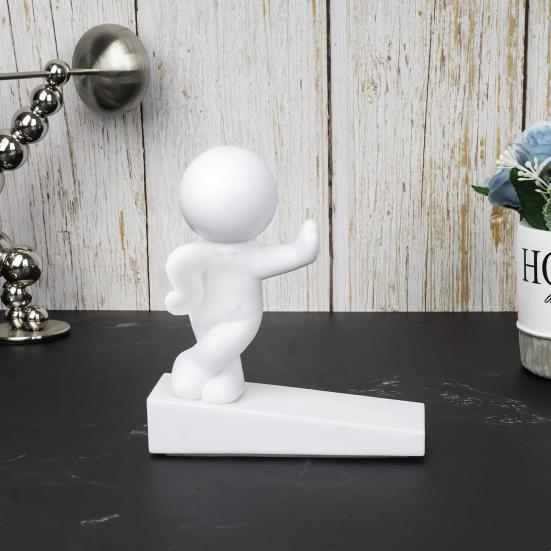 Cartoon Man Door Stopper Wedge Wall Protector Anti-slip Windproof No Drilling Anti-collision Carpet Tile Concrete Wooden Floor Doorstop