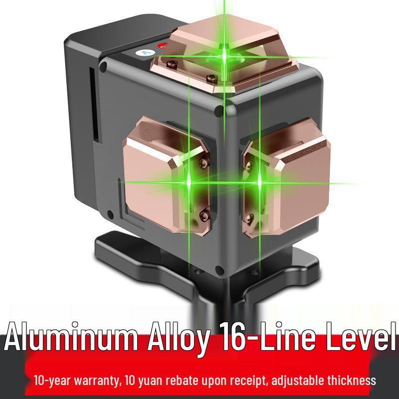 12-Line High-Precision Laser Level with Infrared for Indoor/Outdoor Use
