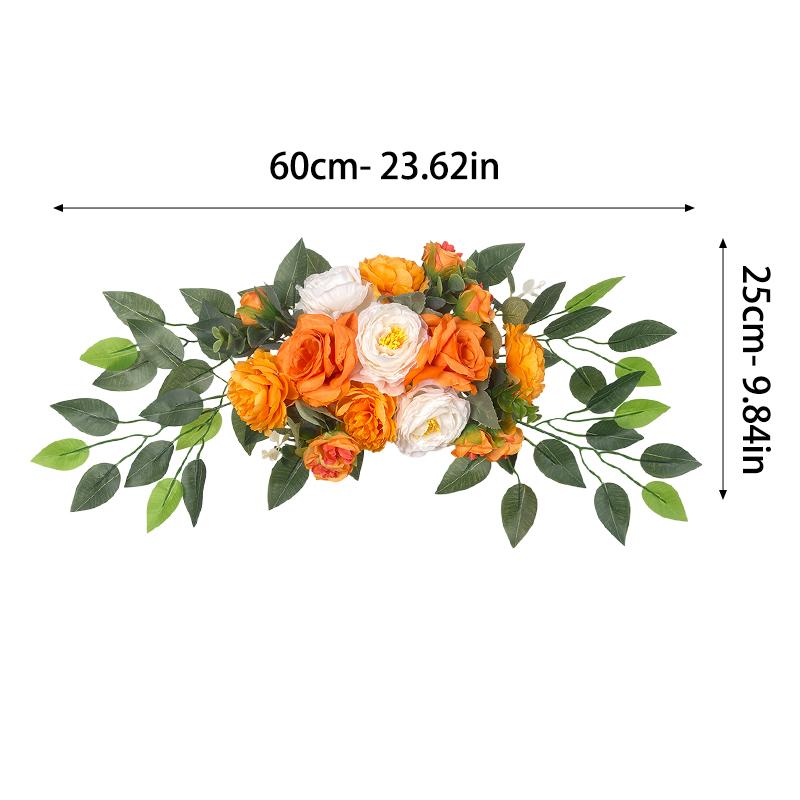 

Cross-Border Artificial Flowers New Style Door Lintel Home Decoration Wedding Birthday Party Wedding Hotel Scene Decoration оранжевый