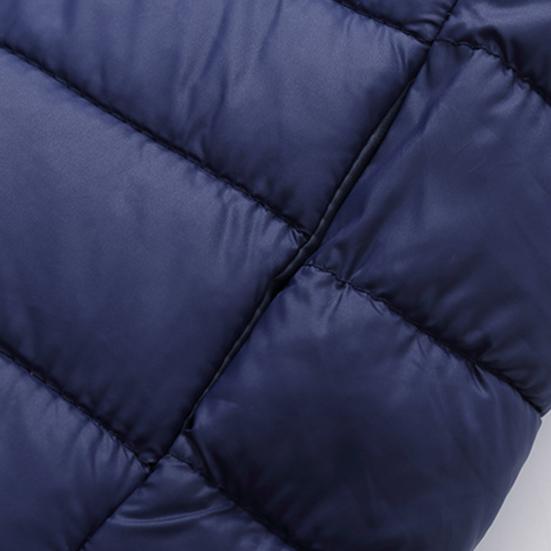 Far Vintervest Polstret plysj ensfarget Enkeltspent ermeløs kaldsikkert yttertøy Plus Size bomullsvest for utendørs